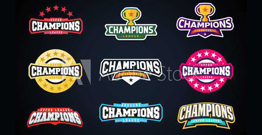 Champion Logo Templates sport fitness work
