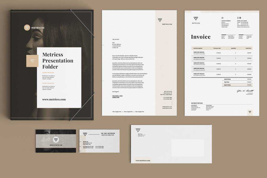 Minimal Professional corporate stationery business template format
