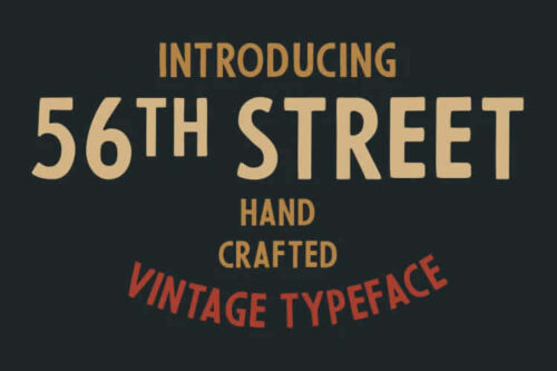 Example from 20 Free Retro Font Families for Designers