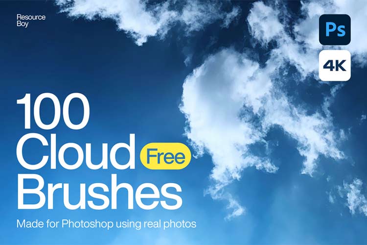 Example from 100 Photoshop Cloud Brushes
