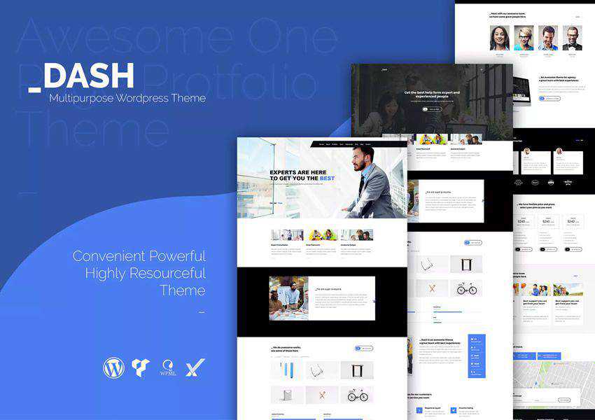 Dash creative wordpress theme business corporate