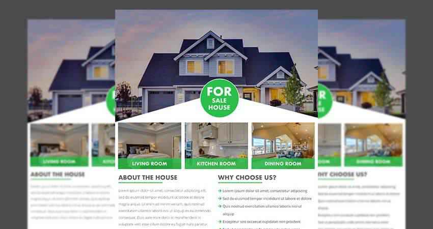 Real Estate Flyer Template Photoshop PSD