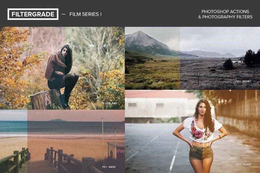 FilterGrade Film Series Photoshop Actions