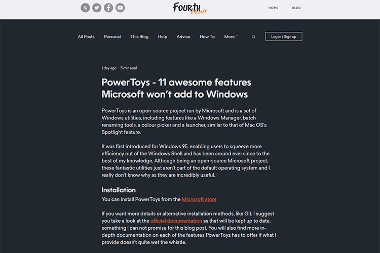 Example from PowerToys - 11 terrible features that Microsoft will not add to Windows