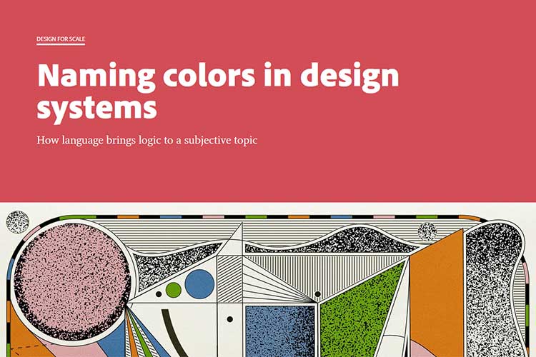 Contoh dari Penamaan warna dalam sistem desain