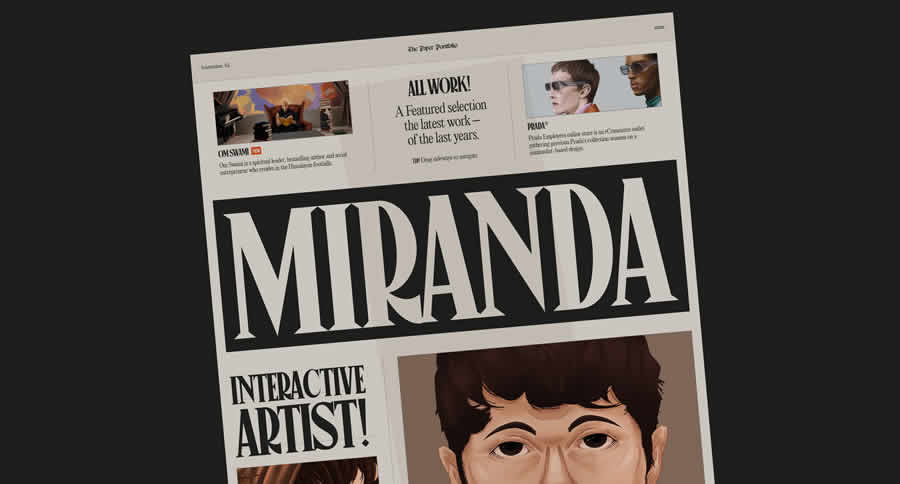 Niccolo Miranda Inspiración Portafolio de diseño gráfico web