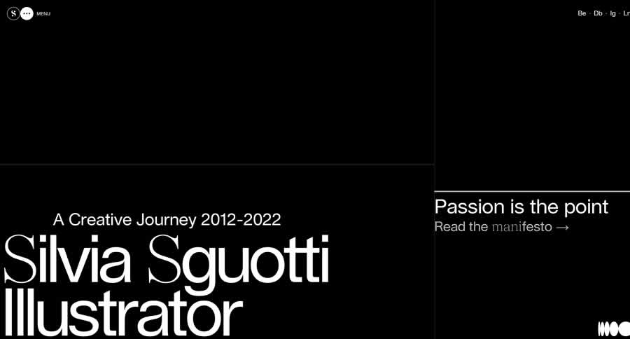 Silvia Sguotti Inspiración Web Diseño Gráfico Portafolio
