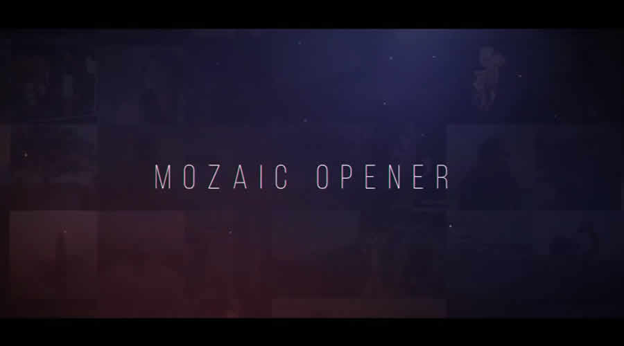 Mozaic Opener animation ae adobe after effects template motion design project files video movie free