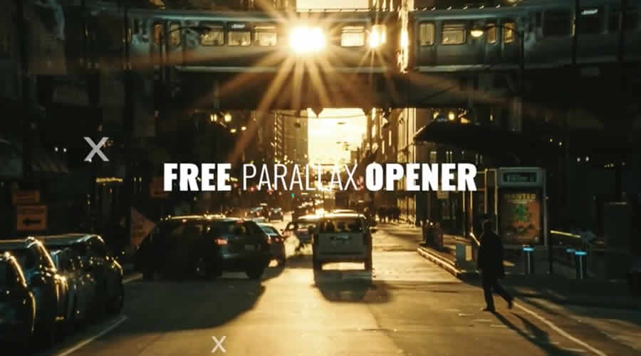 parallax opener animation ae adobe after effects template motion design project files video movie free