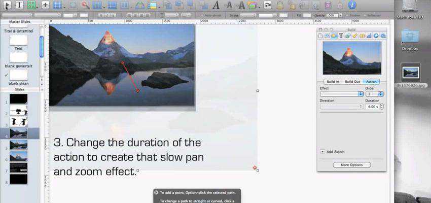 How to Create a Ken Burns Effect in Keynote