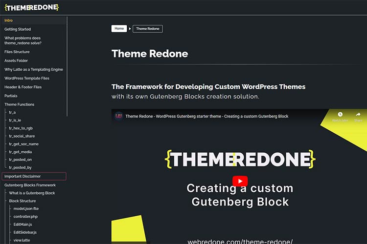 Example from Theme Redone