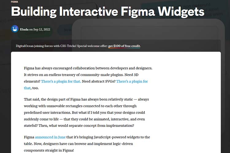 Contoh dari Membangun Widget Figma Interaktif
