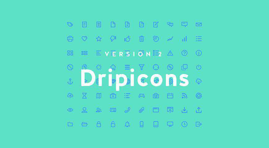 Dripicons Line Icon Font v.2 @fontface webfont free