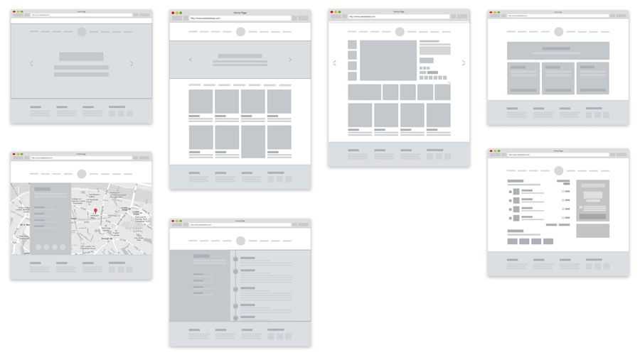 Mottom Simple eCommerce free wireframe template Sketch Format