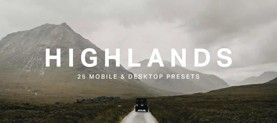 Highlands Cinematic Landscape Free Lightroom LUTs Photography