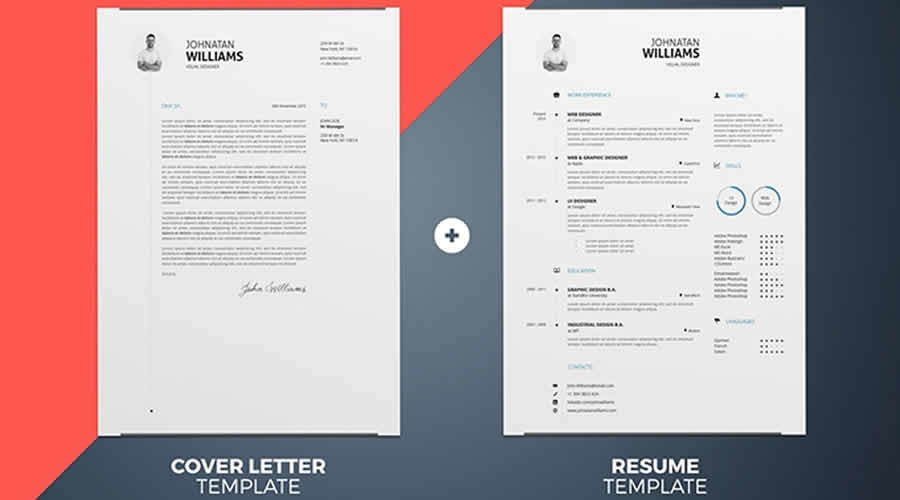 Simple Resume Cover Letter Template InDesign Word