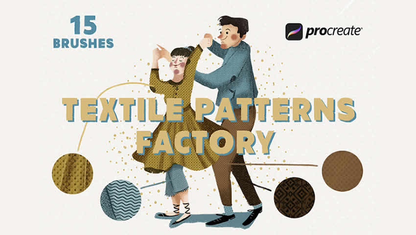 Textile Factory Fabric Free Procreate Brushes