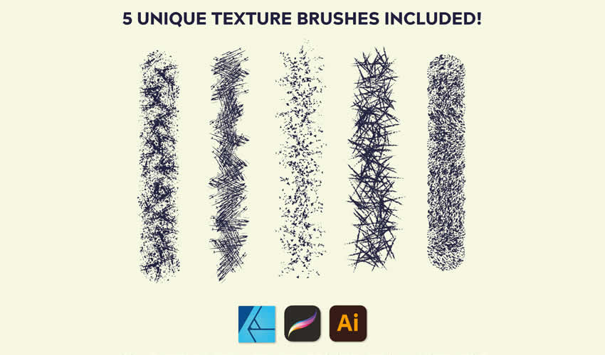 Texture adobe illustrator brush brushes abr pack set free