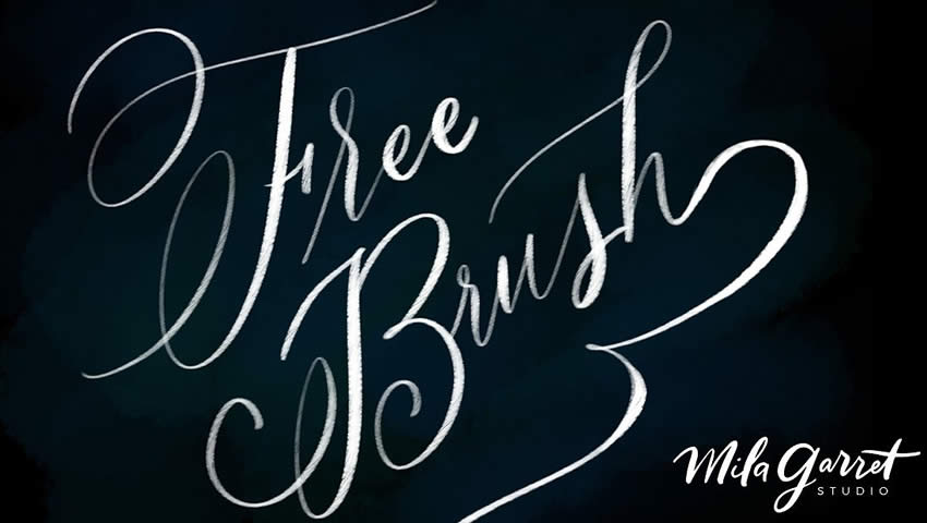 Lettering Brushes free Procreate Brushes