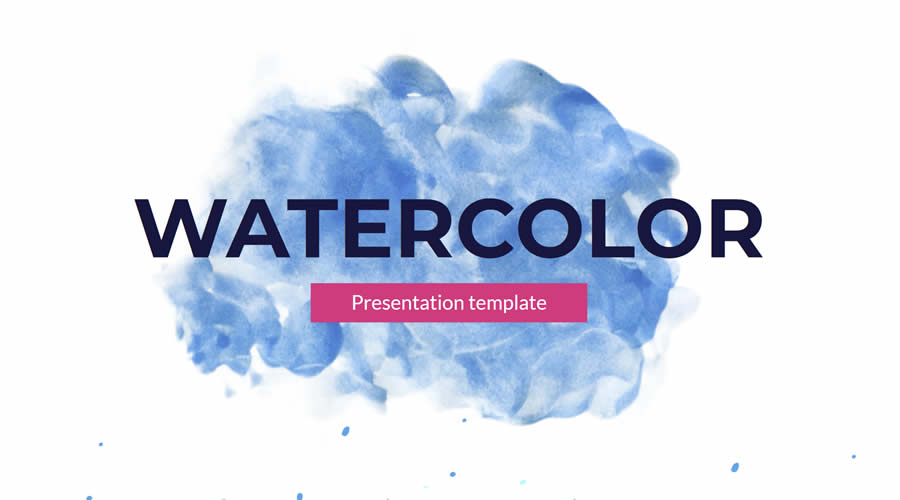 Watercolor google slides theme presentation template free