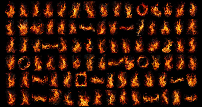 Fire Flame 4K free high-res textures