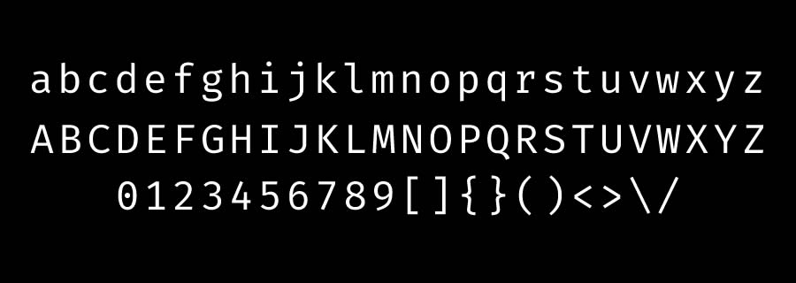 Fira Mono Regular Bold monospace free programming code fonts
