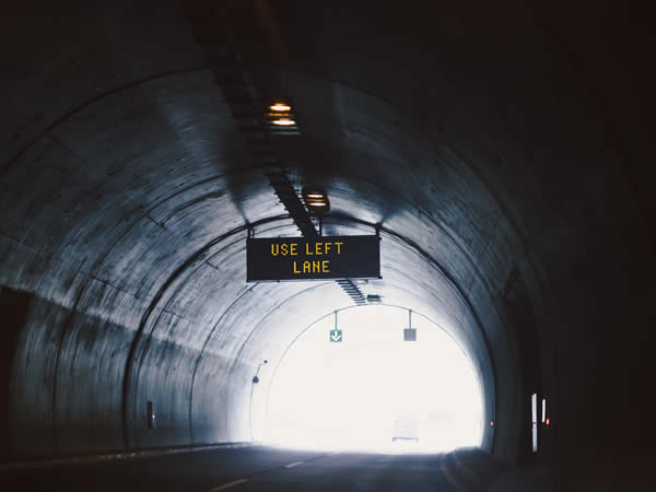 Empty tunnel backlit photography inspiration