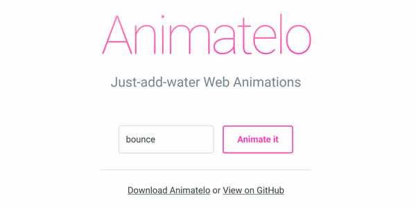 Animatelo Web Animations