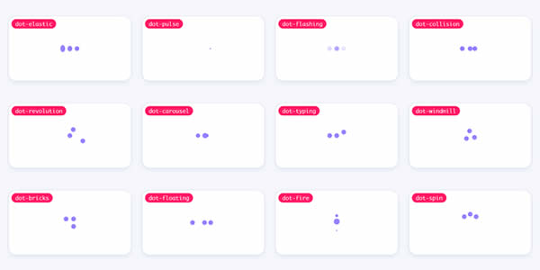 hree Dots CSS Loading Animations