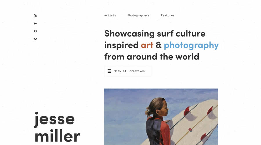 Club of the Waves Light White Minimal Web Design Creative Inspiration