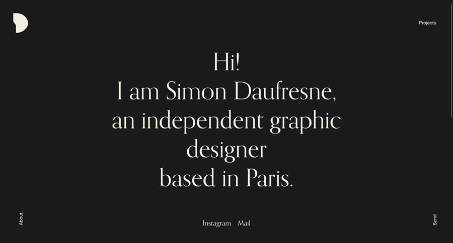 Simon Daufresne Inspiration Web Design Portfolio