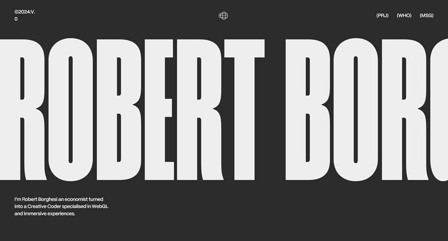 Robert Borghesi Inspiration Web Design Portfolio