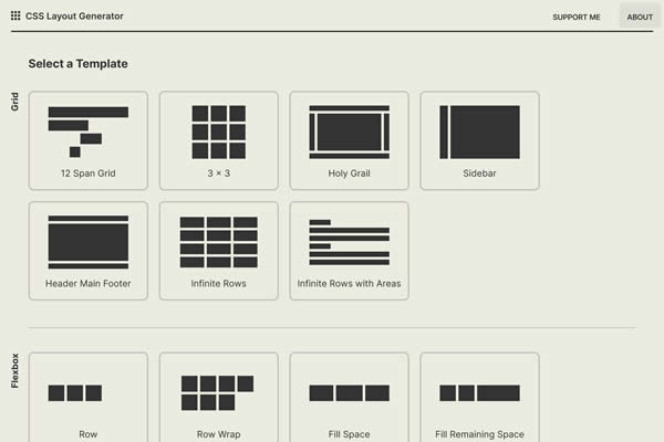 CSS Layout Generator Tiny CSS Tools for Web Designers