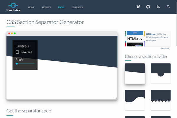 CSS Separator Generator Tiny CSS Tools for Web Designers