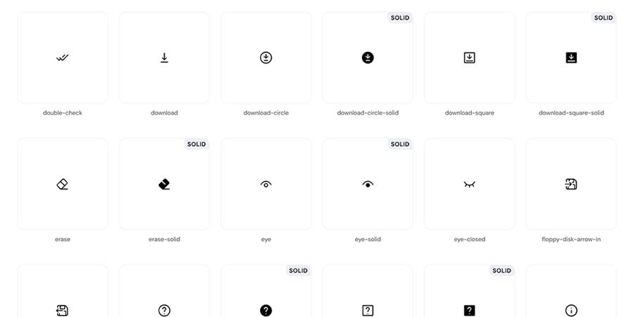 Iconoir 900+ نمادهای منبع باز SVG، Webfont React Figma Framer