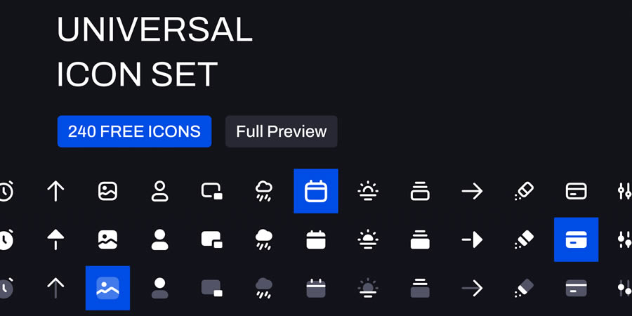 Universal Icon Set 60 Free Icons Figma IconJar SVG PNG