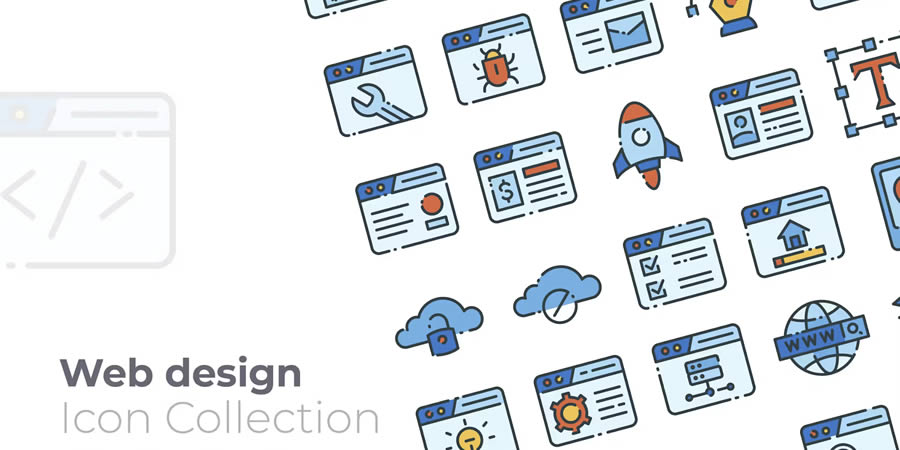 Web Design Filled Icon