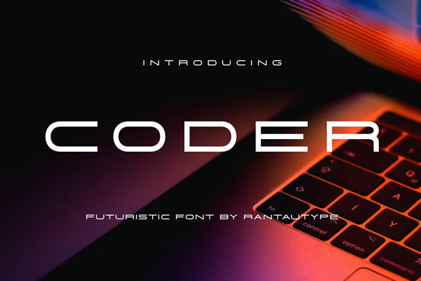 Coder Minimalist & Futuristic Font Free