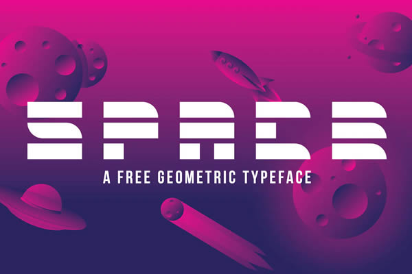 Space Futuristic Display Font Free