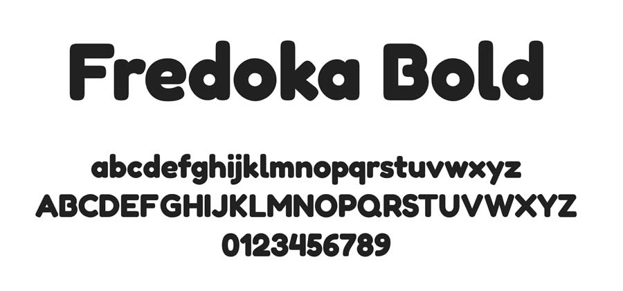 Fredoka Round Sans-Serif Free Heavy Bold Typeface Font Family