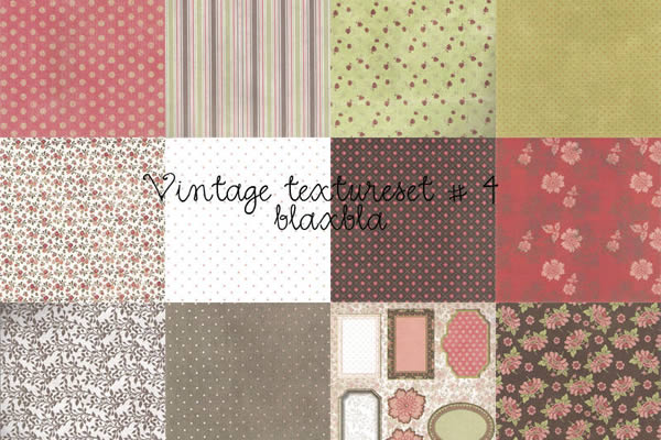 12 Vintage Textures Set Free