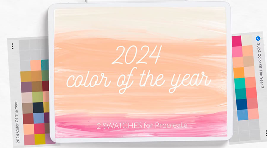 2024 Colors of the Year Procreate Palettes