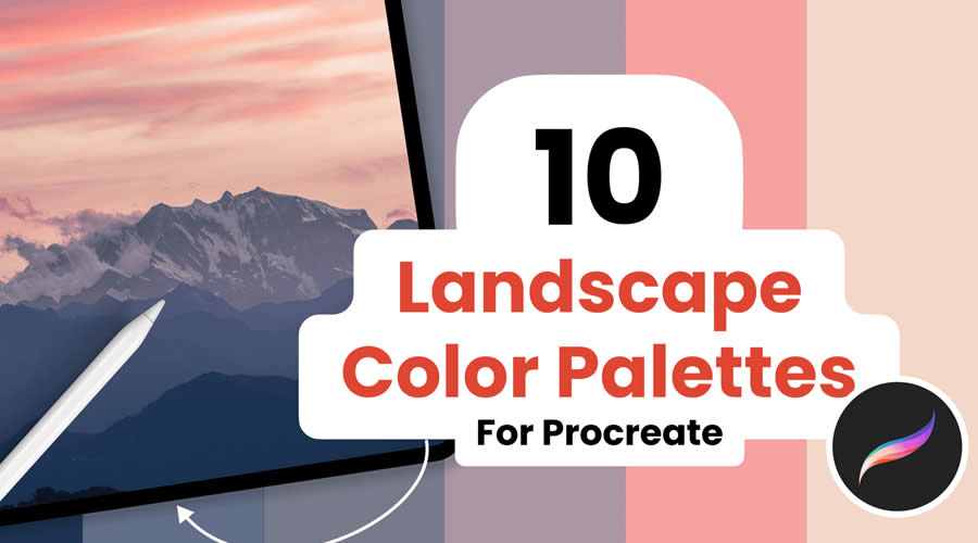 Landscape Color Palettes for Procreate Free