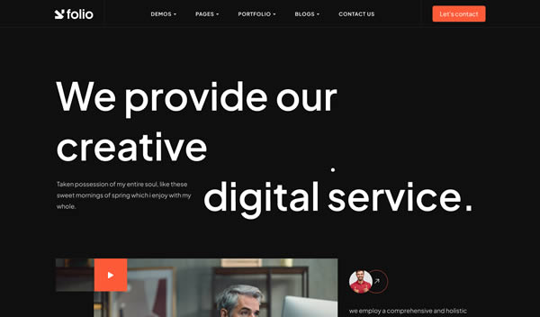 Webfolio Creative Template Clean Web Design Inspiration Ideas