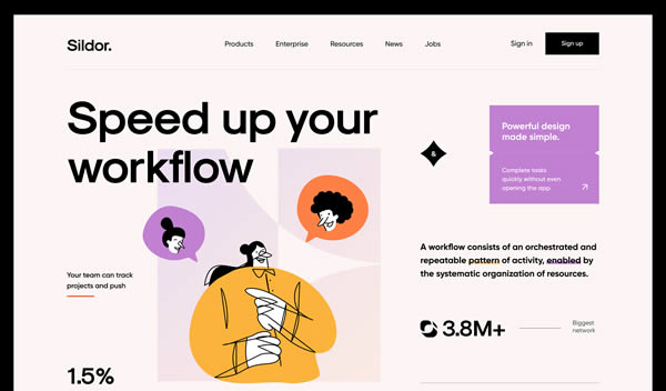 Sildor Landing Page Clean Web Design Inspiration Ideas