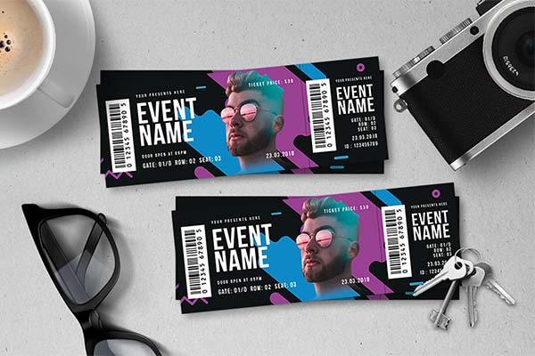 Ticket Photoshop Template