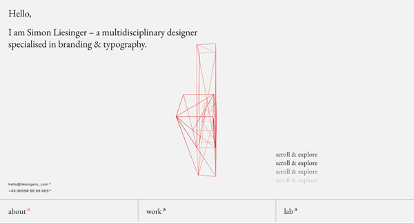 Simon Liesinger Personal Portfolio Website Inspiration 2024