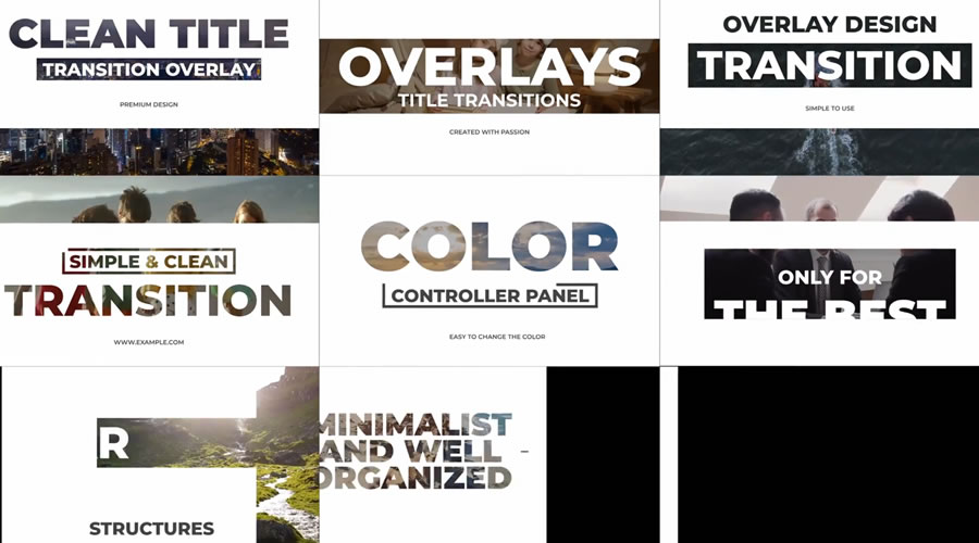 Text Overlay DaVinci Resolve Titles Template 