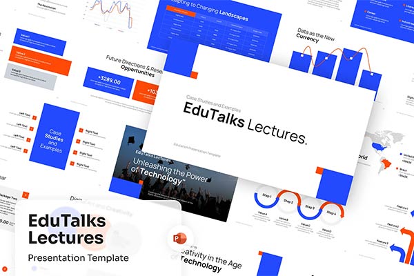 EduTalks Lectures PowerPoint Template