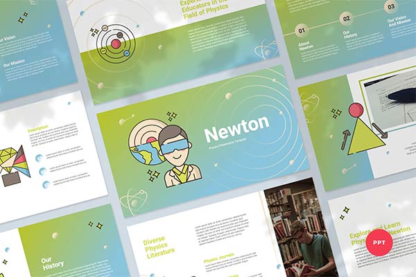 Physics Presentation PowerPoint TemplatePhysics Presentation PowerPoint Template